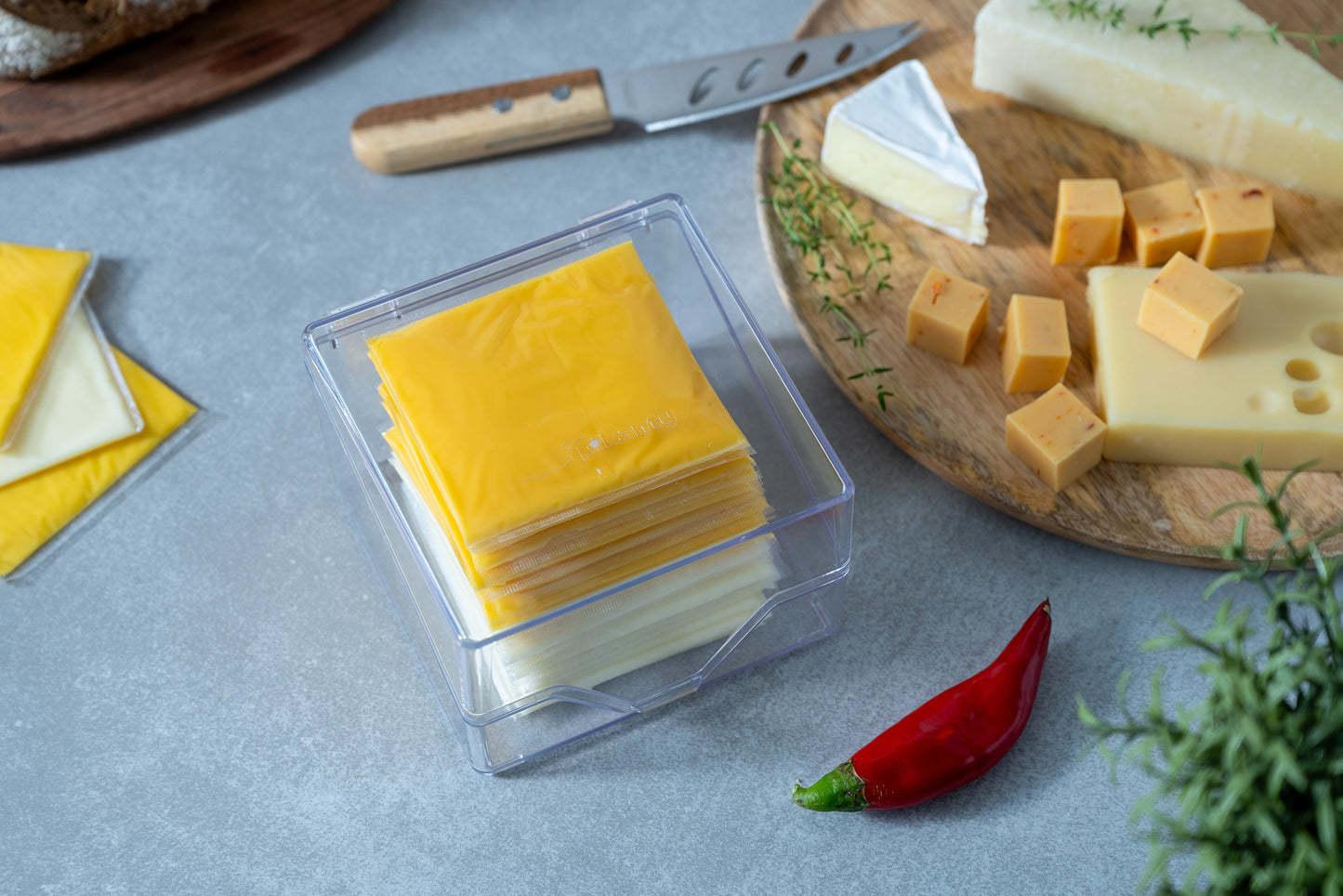 American Sliced Cheese Holder for Fridge