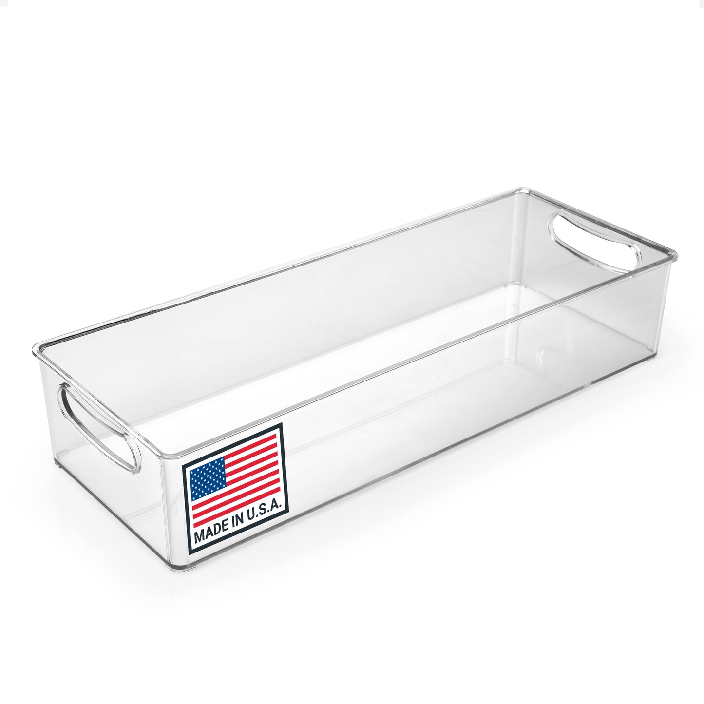15" Refrigerator Organizer Bin with Handles