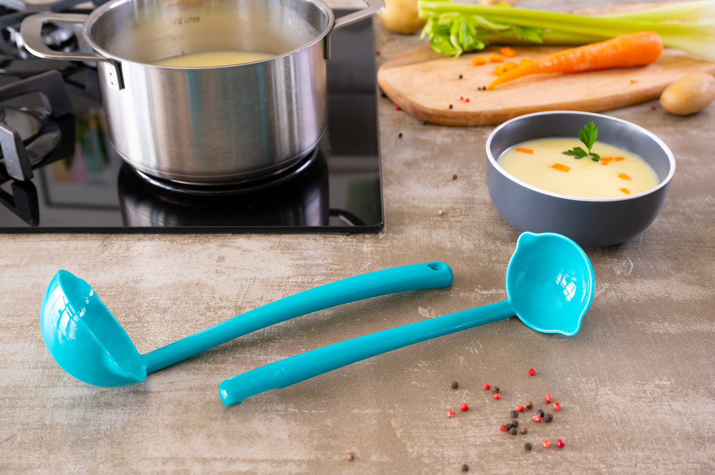 Ladle Soup and Sauce