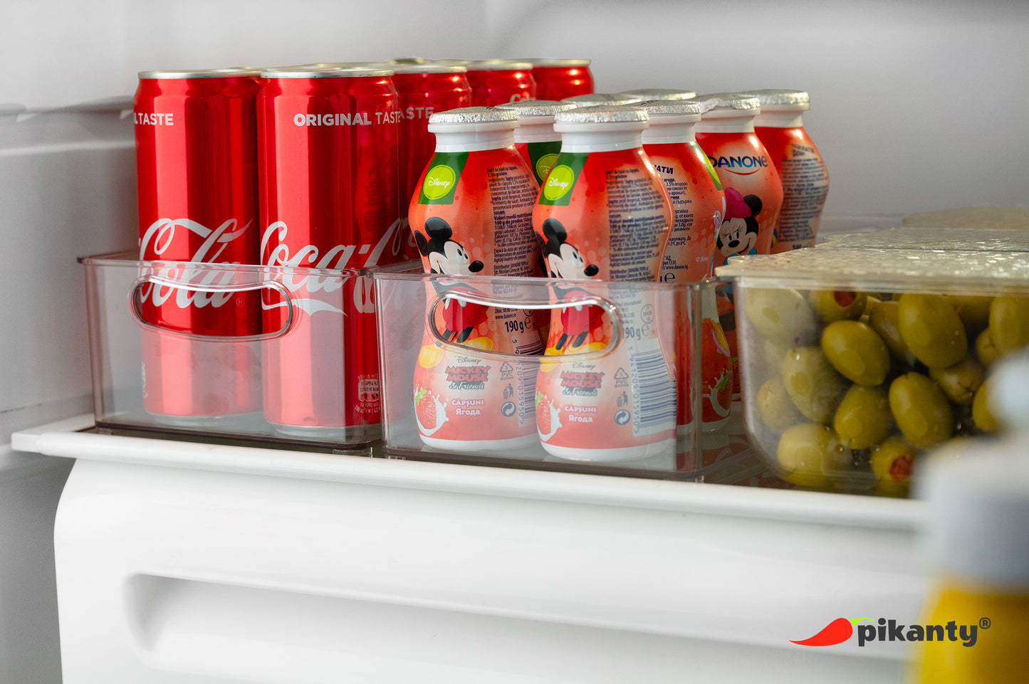 15" Refrigerator Organizer Bin with Handles