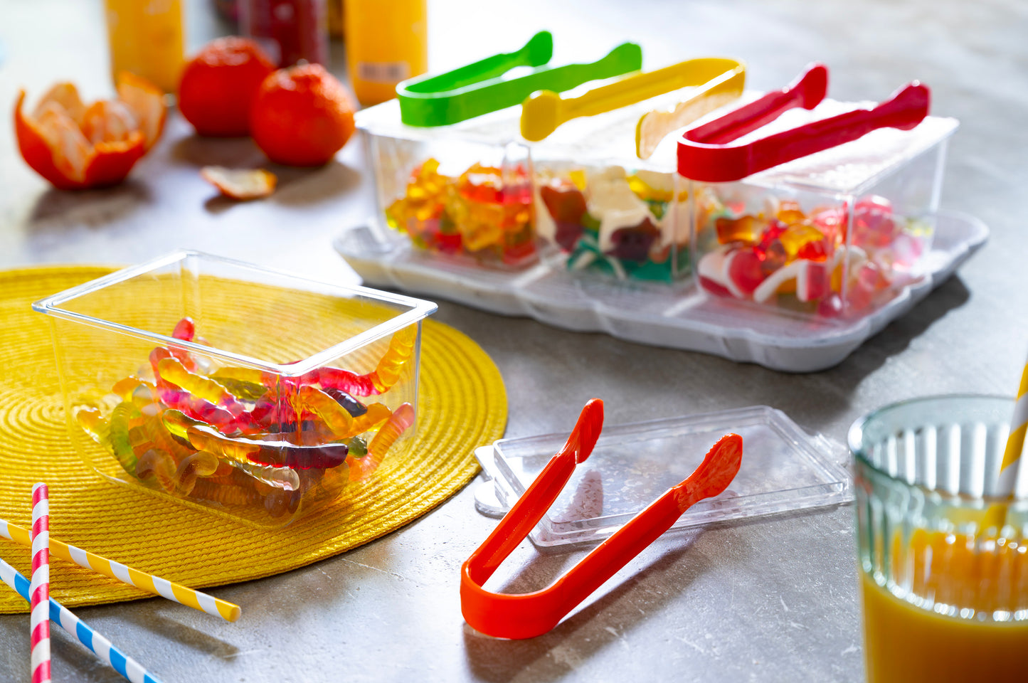 Mini Plastic Buffet Serving Tongs