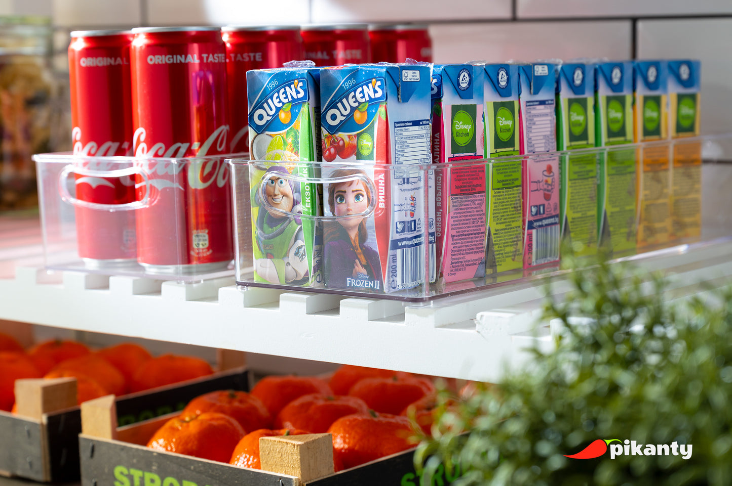 15" Refrigerator Organizer Bin with Handles