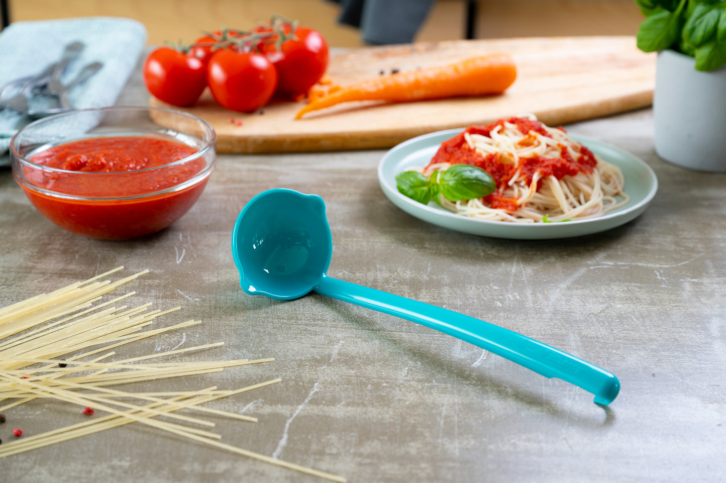 Ladle Soup and Sauce