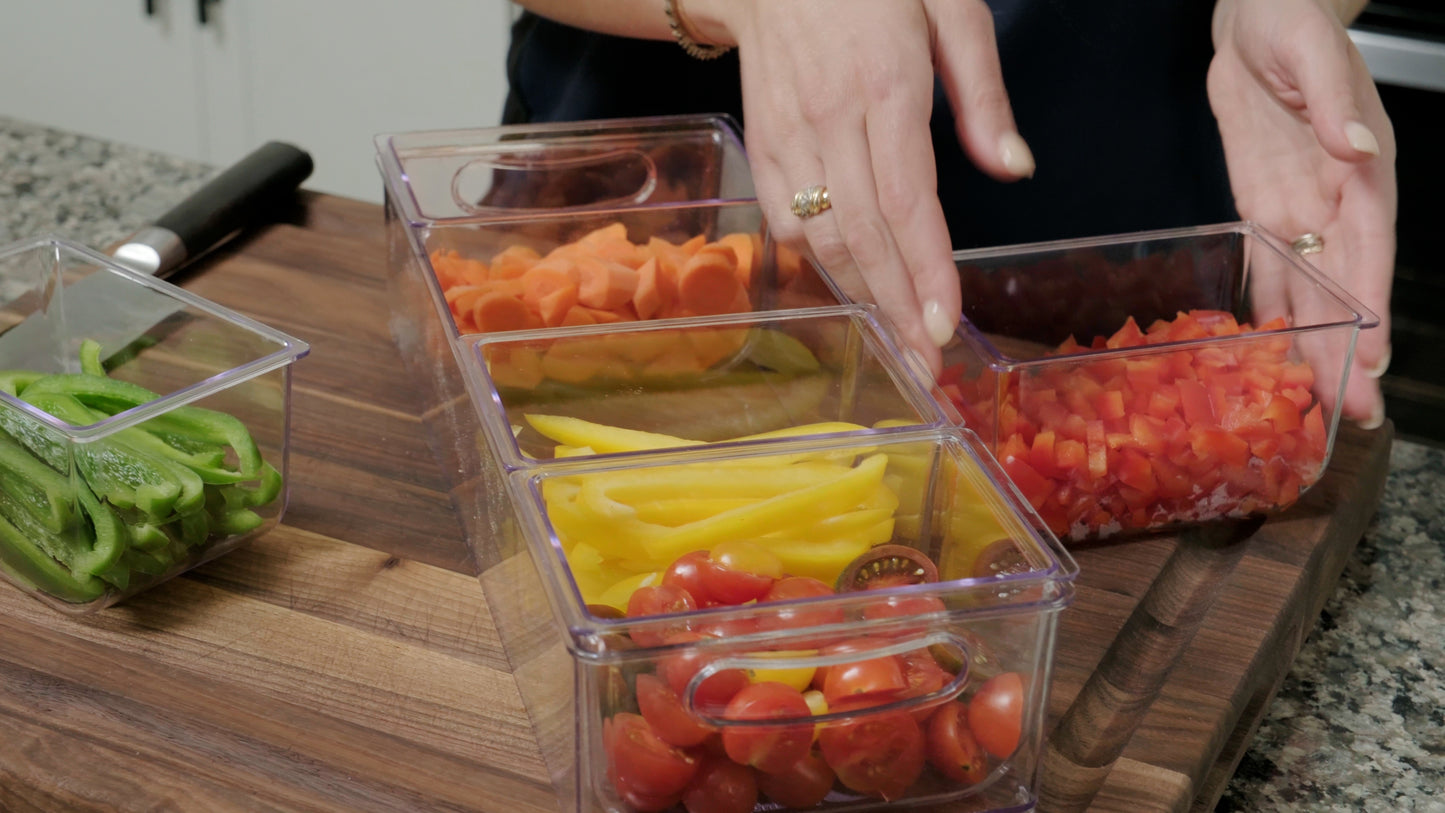 Condiment Server with Removable Containers and Lids