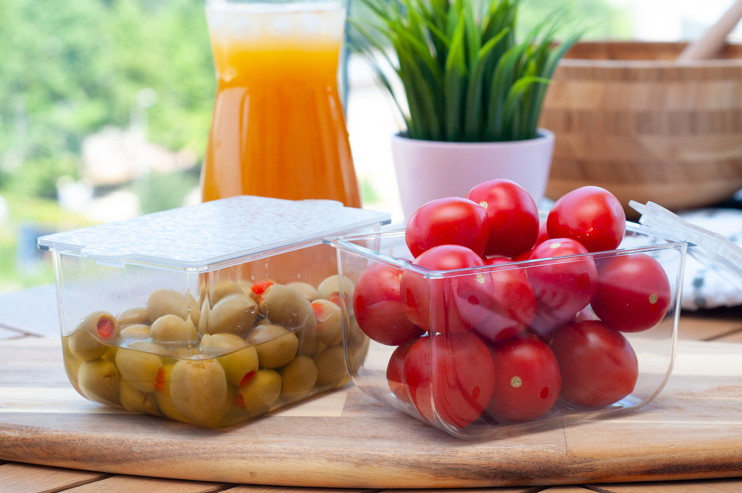 2 Small Containers with Lids