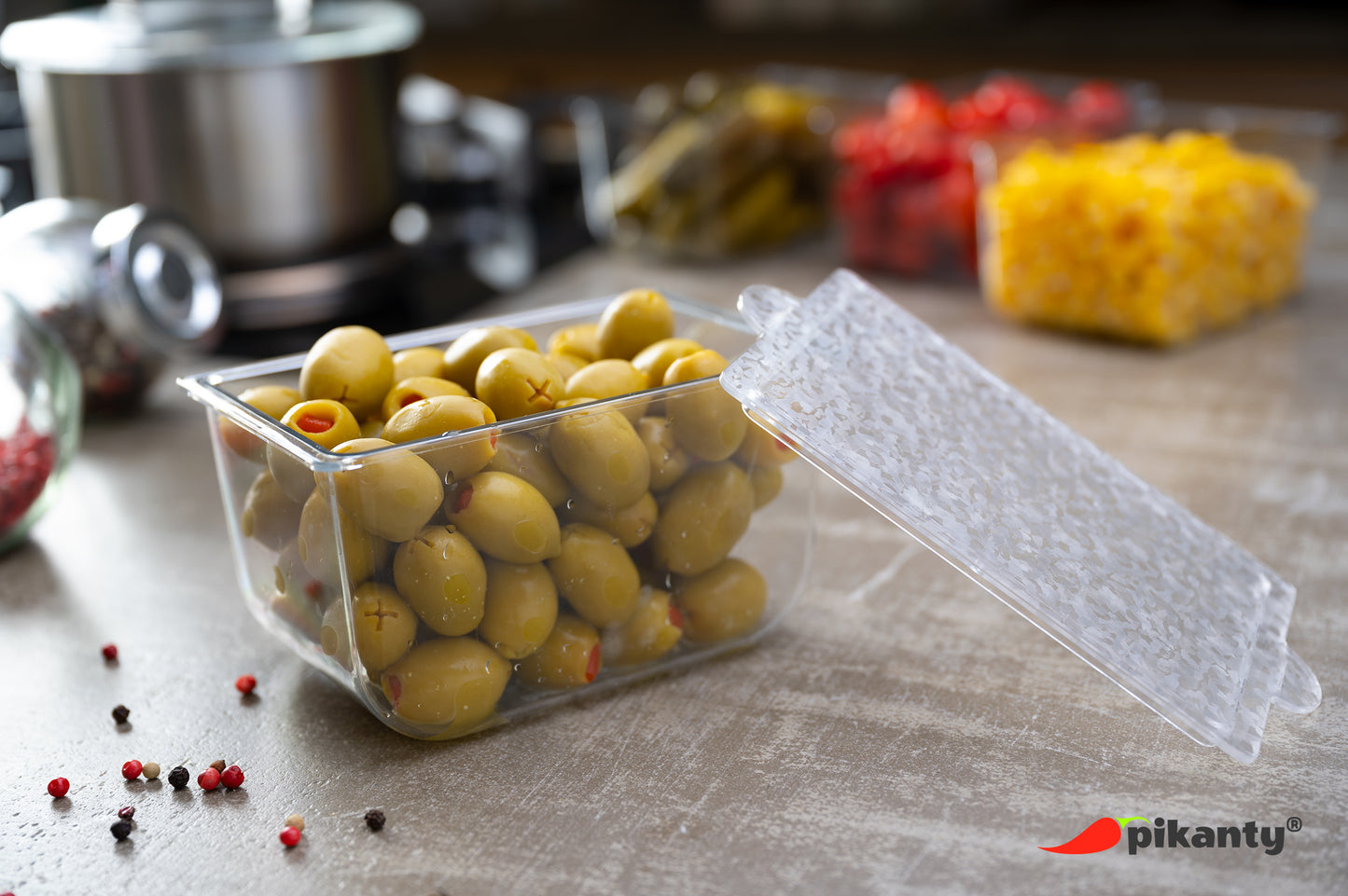2 Small Containers with Lids