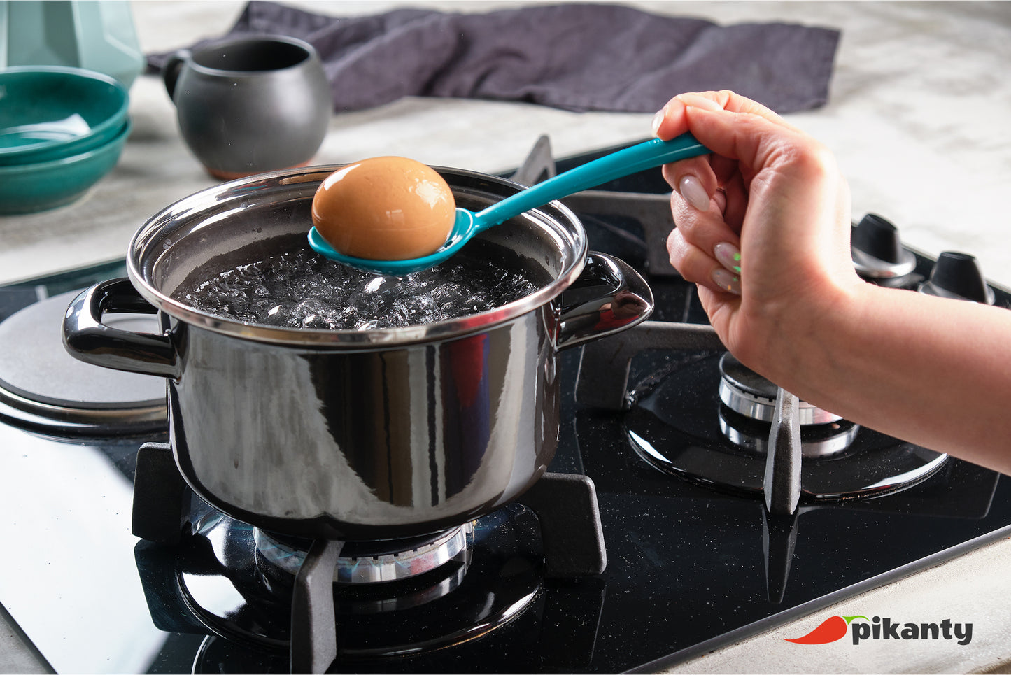 7" Small Slotted Spoons for serving and easy drainage of liquids | Made in USA