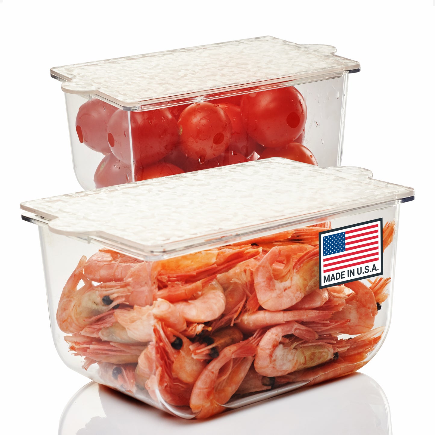 2 Small Containers with Lids
