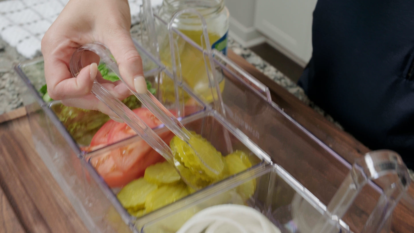 Mini Plastic Buffet Serving Tongs