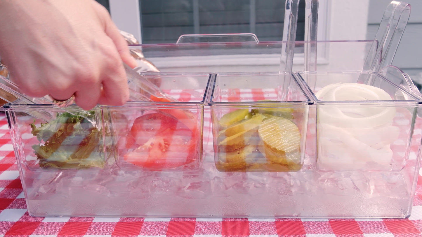 Mini Plastic Buffet Serving Tongs