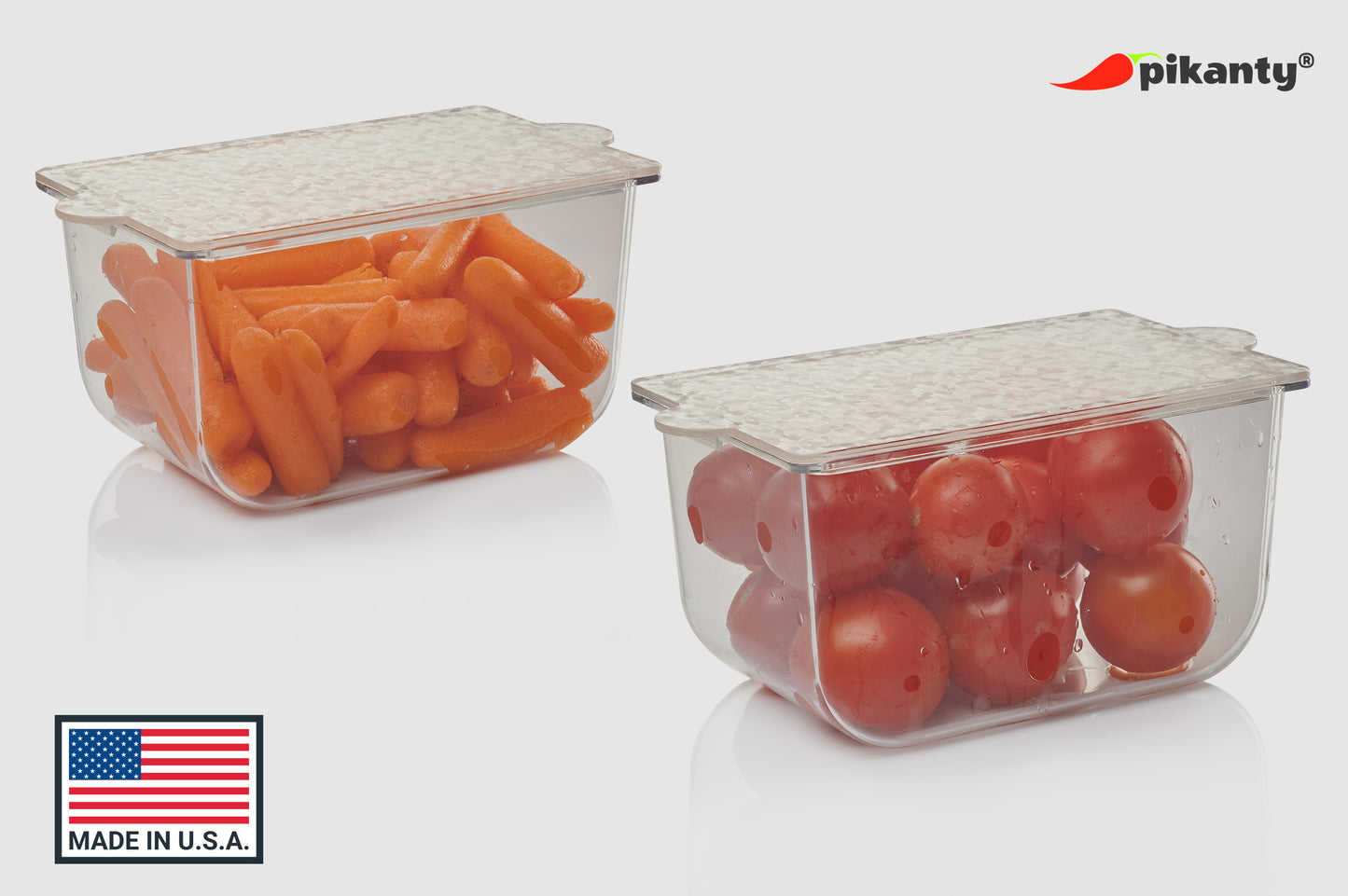 2 Small Containers with Lids