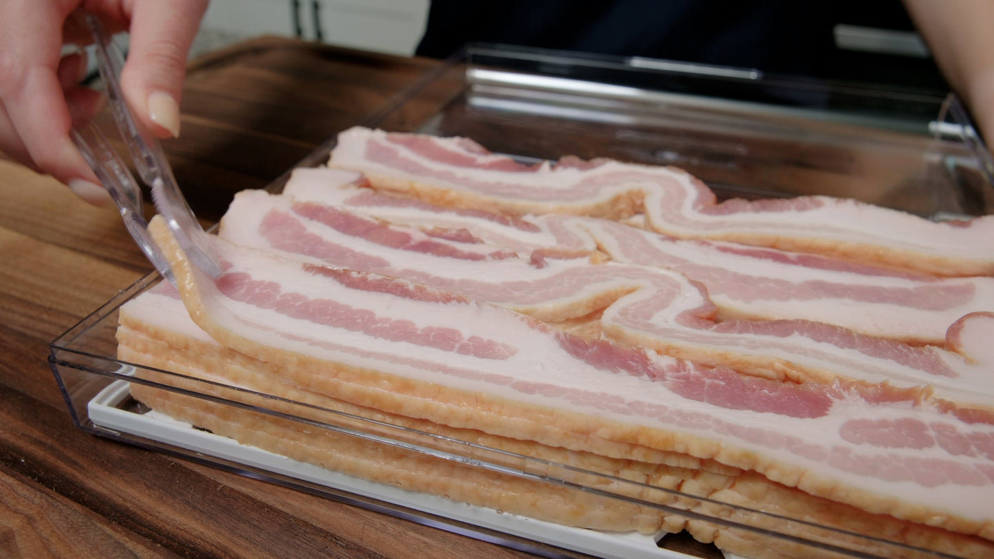 Bacon Keeper - Fridge Storage Container with Tongs