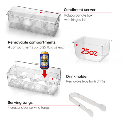 Condiment Server Caddy on Ice